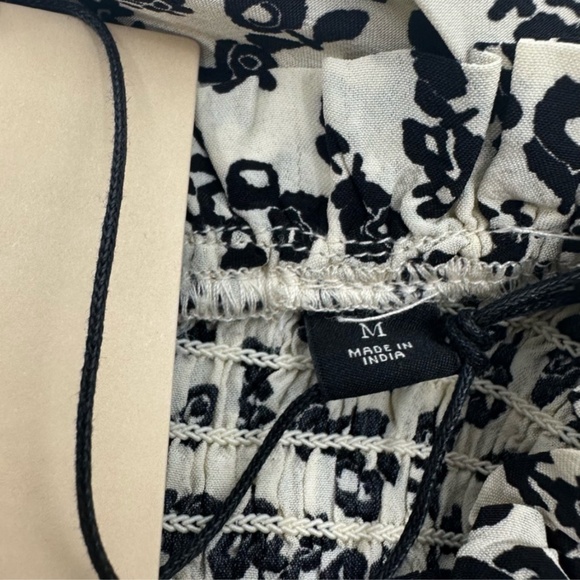 Scotch & Soda | Long Sleeve Floral Smocked Frill Mini Dress | Medium NWT - Picture 14 of 15